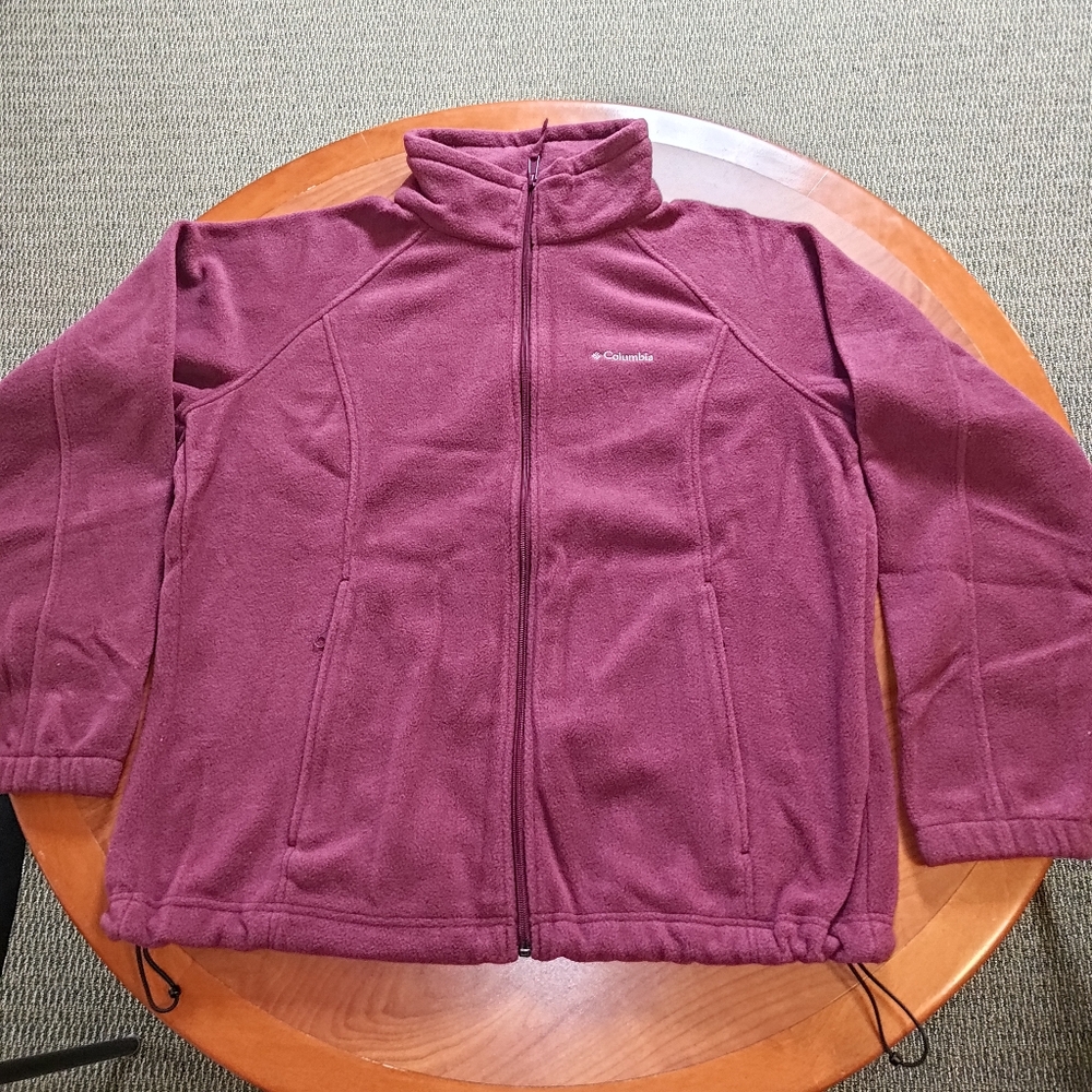 Columbia Zip-Front Fleece Jacket Women's Size 1X Ox-bow